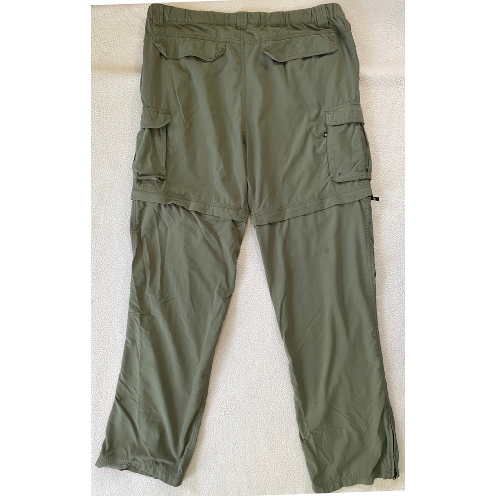 Boy Scouts of America Mens Large Switchback Uniform Pant Green Convertible Cargo - Picture 13 of 16